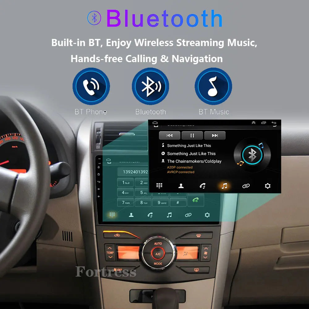 Android 16 Carplay Car Radio For Toyota Corolla E140 150 2006 2007 2008 - 2013 Multimedia
