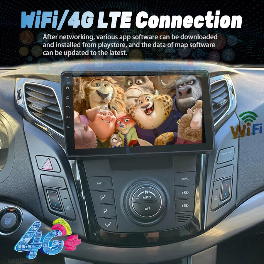 128GB Android 14 2Din Car Multimedia Player GPS For HYUNDAI I40 2012-2016 Autoradio Blueto