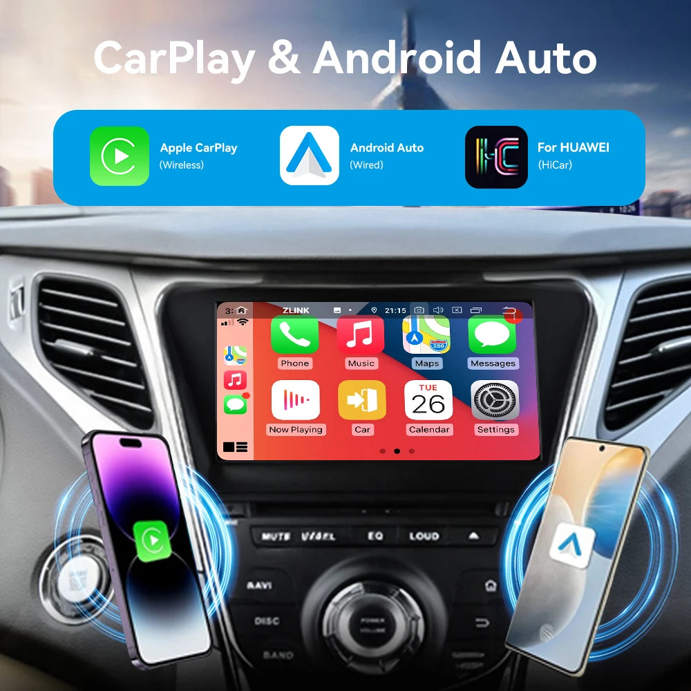 Android 13 Carplay For Hyundai AZERA Grandeur i55 2011 2012 2013 2014 Car GPS Navigation A