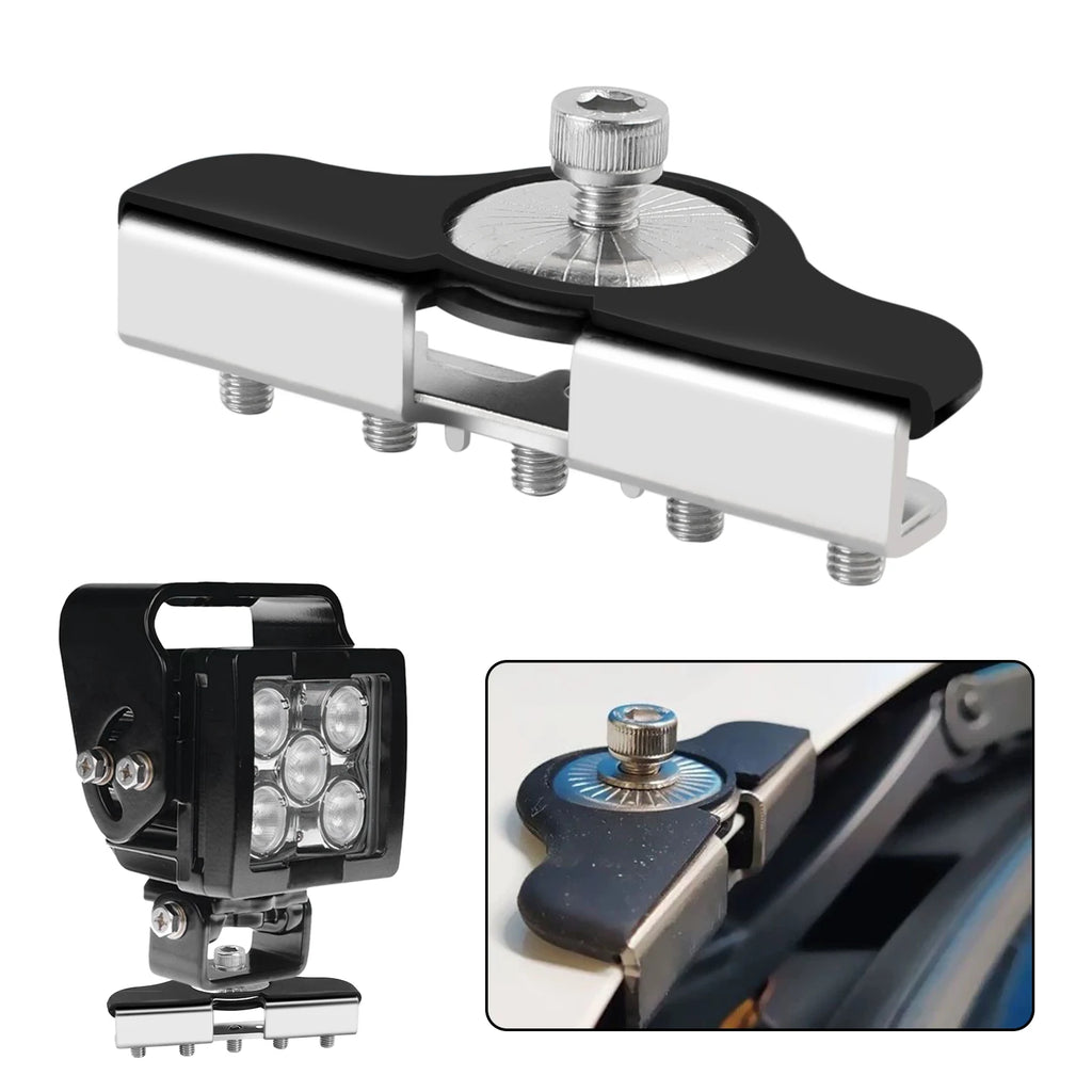 Universal Mounting Brackets Hood Clamp Holder for LED Work Light Bar SUV - Automotive LED Light