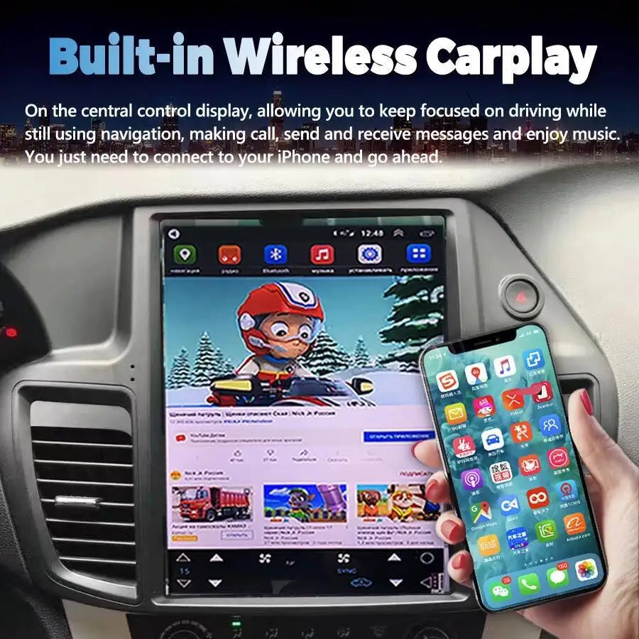 12.1" Android Screen Car Radio For Honda Accord LX 2014-2017 GPS Navigation Stereo Carplay | AUTOKITSHOP