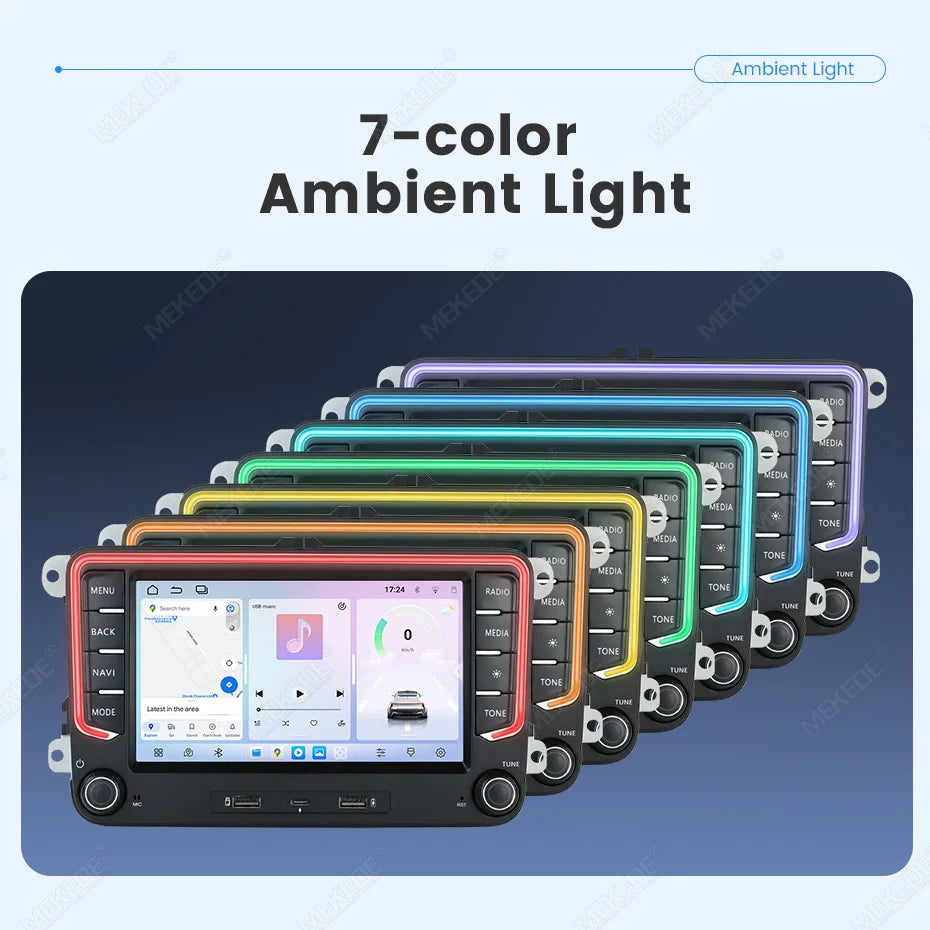 Android 15 BT Central Multimedia Intelligent Car radio system For Volkswagen Golf 5 POLO P