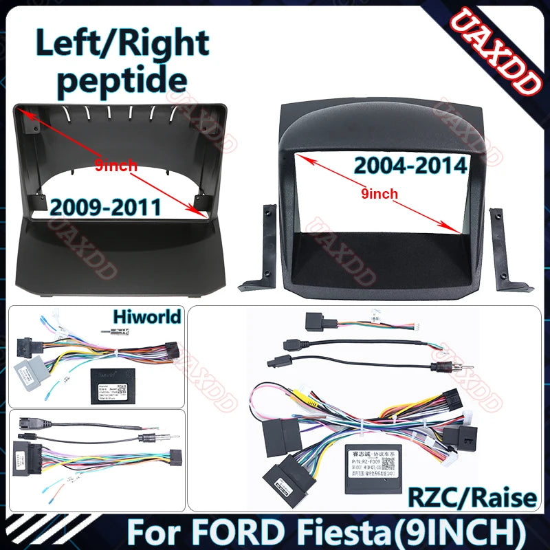 For FORD 2004-2014 Fiesta 9INCH Car Radio Android Stereo Audio Screen Multimedia Video Pla