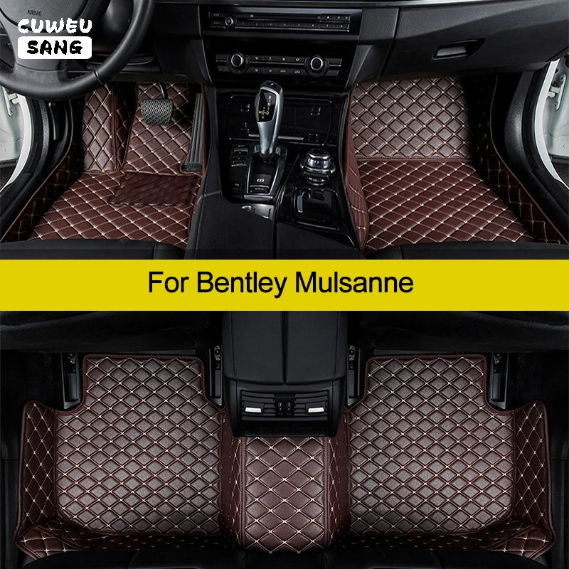 CUWEUSANG Custom Car Floor Mats For Bentley Mulsanne 5seats Model Auto Carpets Foot Coche  | AUTOKITSHOP