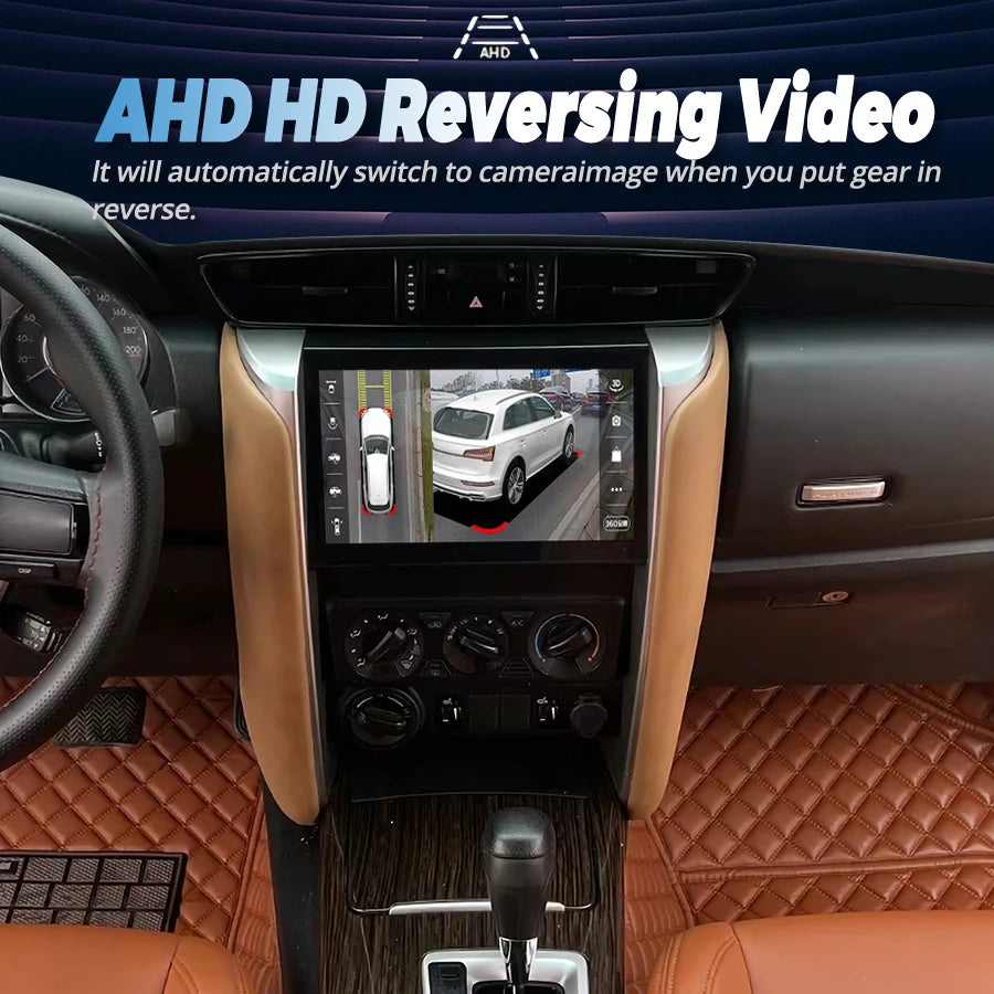 For Toyota Fortuner 2019 2015 2021 Car Android Qled 2K Screen GPS Multimedia Video Player  | AUTOKITSHOP