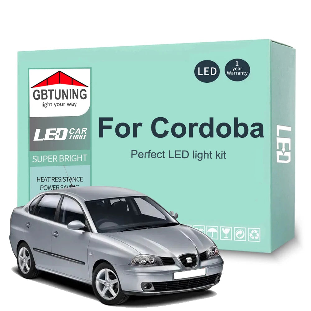 11-Piece LED Interior Light Kit for Seat Cordoba MK3 6L 6L2 - Canbus Error-Free Bulbs | AUTOKITSHOP