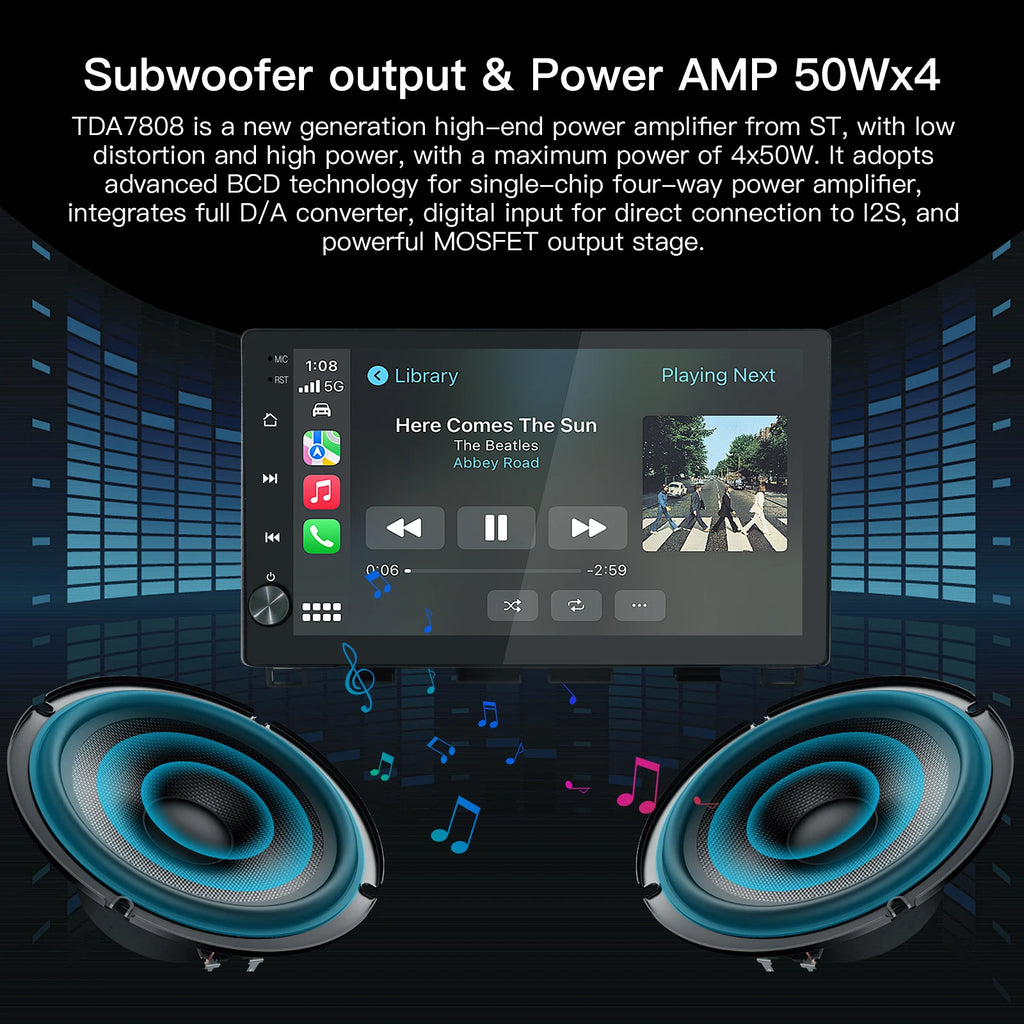 Carabc 10.2''Android 13 Car Stereo Wireless CarPlay Android Auto Car Radio Screen Upgrade