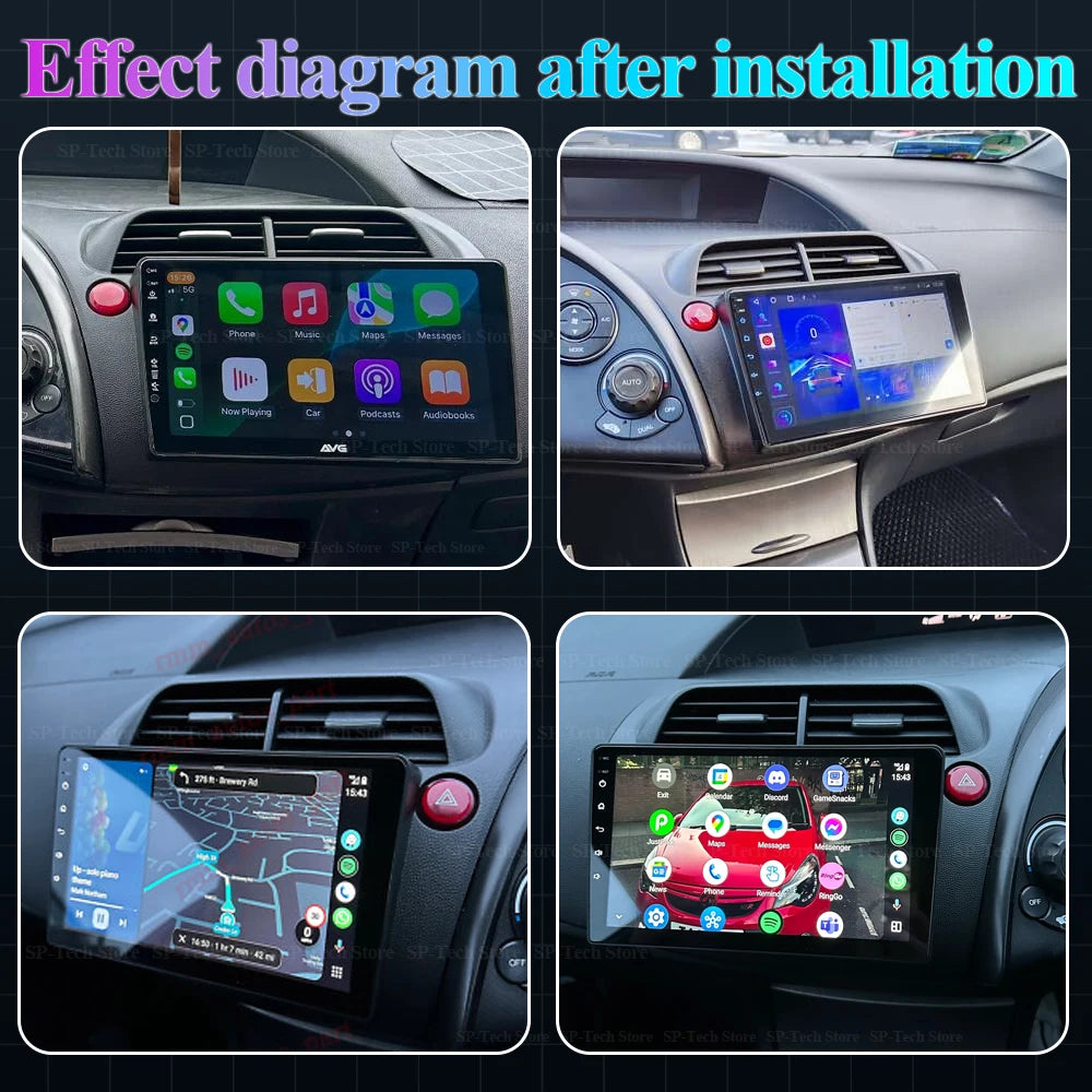 For Honda Civic Hatchback 2006 2007 2008 2009 2010 2011 android 16 Lhd Rhd Car Radio Stere | AUTOKITSHOP