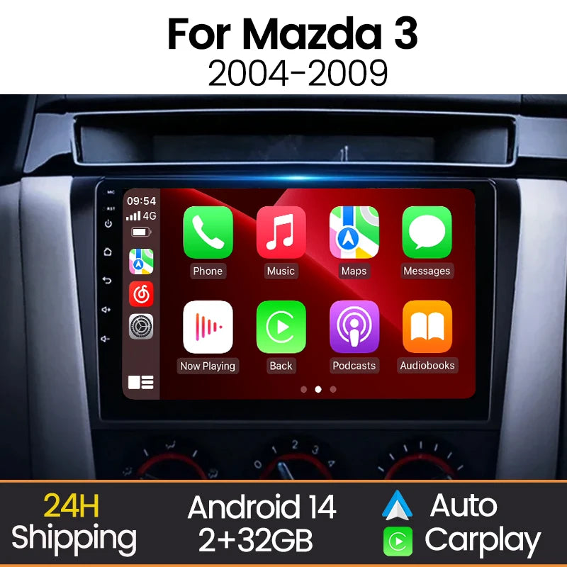 Android 9inch Touch Screen Car Radio for Mazda 3 2004 2005 2006 2007 2008 2009 Support BOS | AUTOKITSHOP