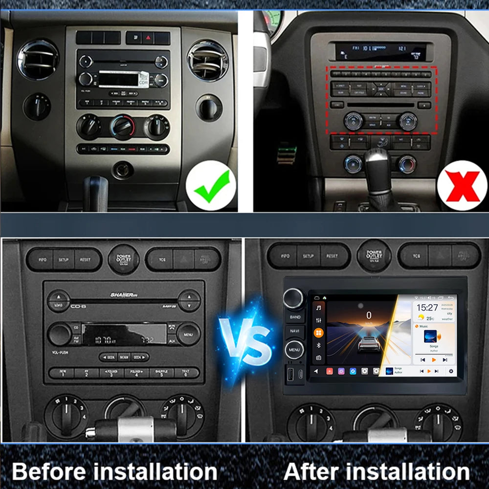 7inch Carplay Screen Android For Ford F150 F250 F350 Mercury Explorer Mustang Expedition E