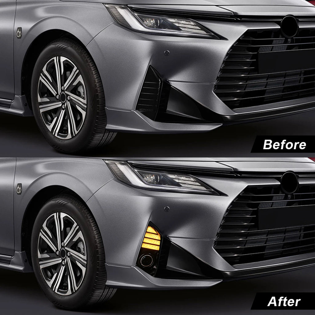 DLAA Led Fog Lamp DRL For Toyota Yaris Ativ Vios 2022 2023 Daytime Running Lights Front Bu | AUTOKITSHOP