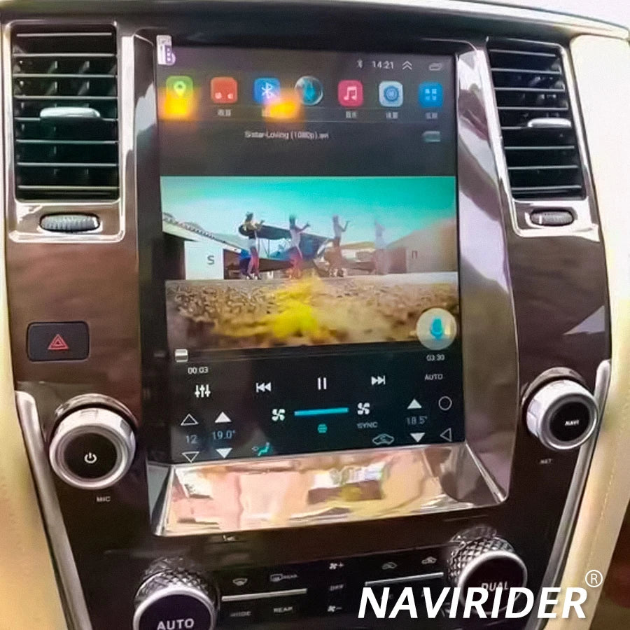 12.1'' Vertical Screen For Infiniti Qx80 For Nissan Patrol Y61 Y62 2016 GPS Navi Carplay A