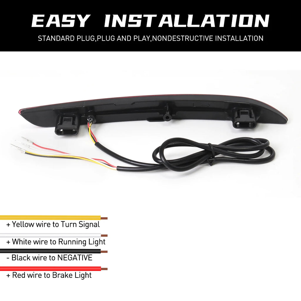 For Honda Accord 2023 2024 LED Rear Bumper Reflector Light Auto Brake Warning Lamp Waterpr | AUTOKITSHOP