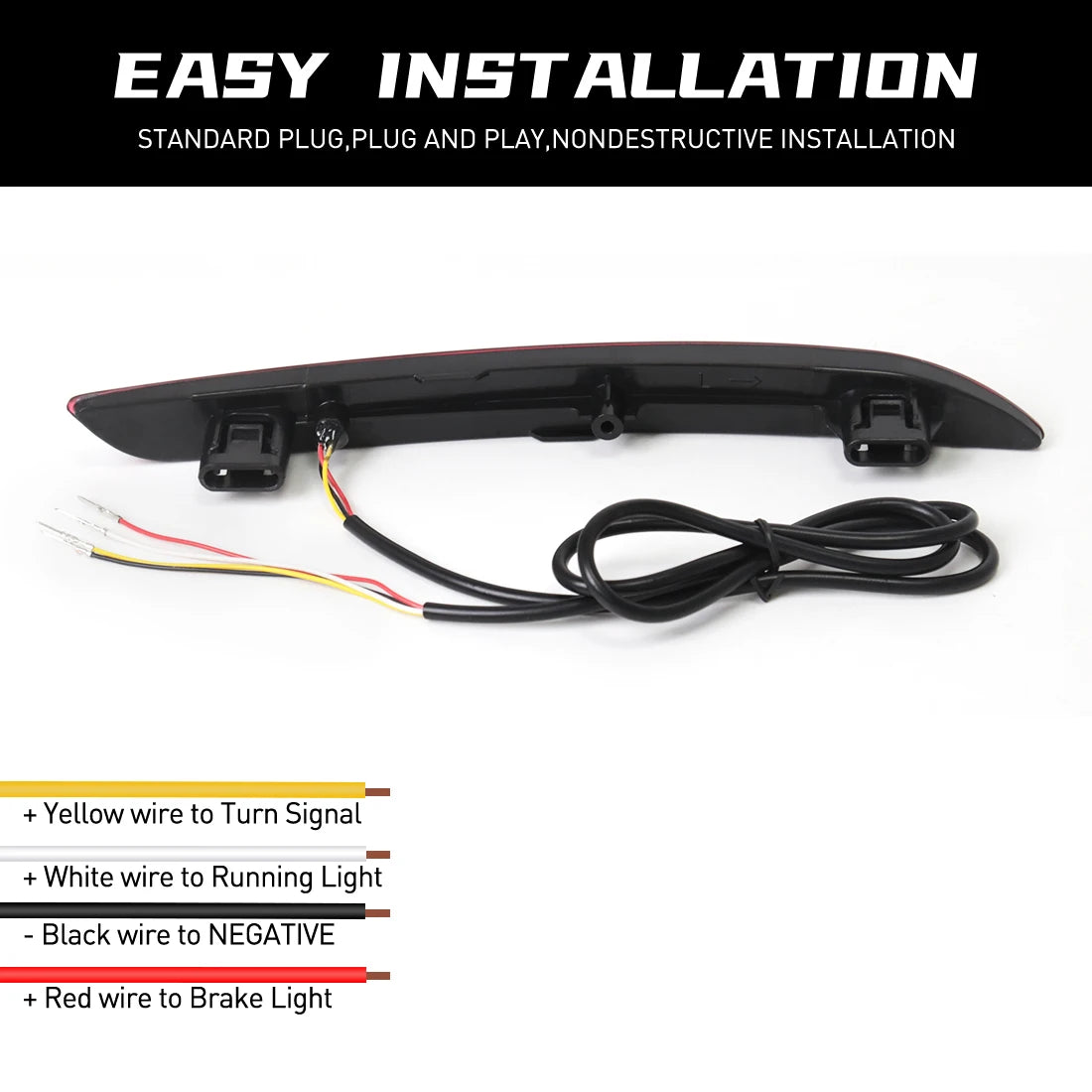For Honda Accord 2023 2024 LED Rear Bumper Reflector Light Auto Brake Warning Lamp Waterpr | AUTOKITSHOP