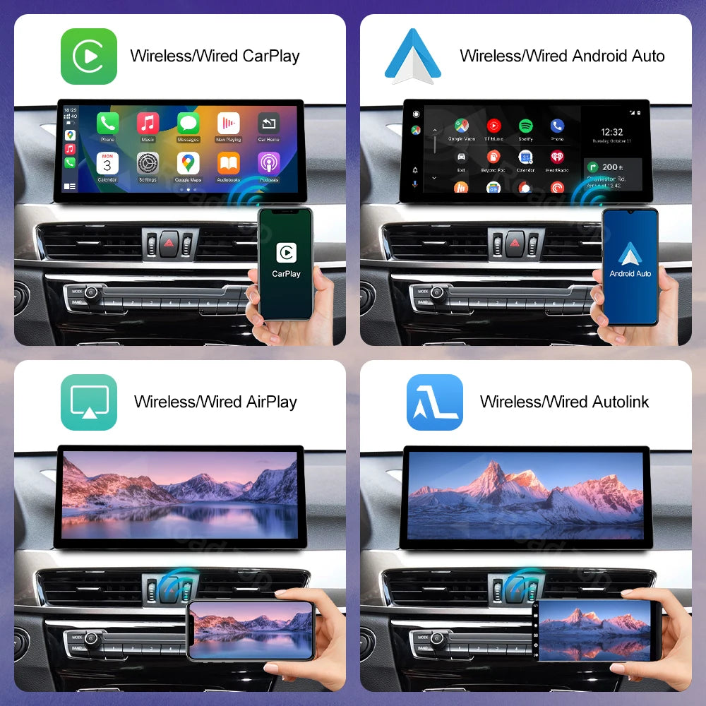 12.3inch Ultra Thin Touch Screen For BMW X1 F48 2015-2022 NBT EVO System Android Auto Wire | AUTOKITSHOP