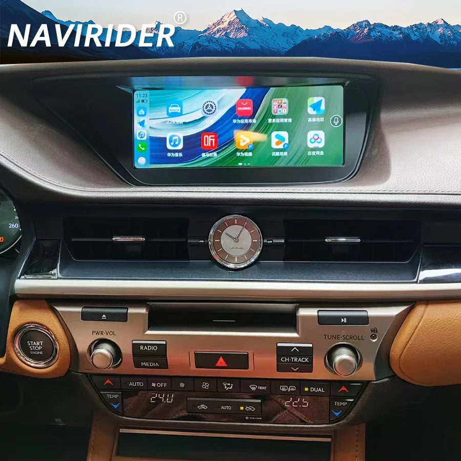 CarPlay Stereo AHD Qled Screen DSP 10.25inch Android 14 BT Car Radio For Lexus ES350 ES400
