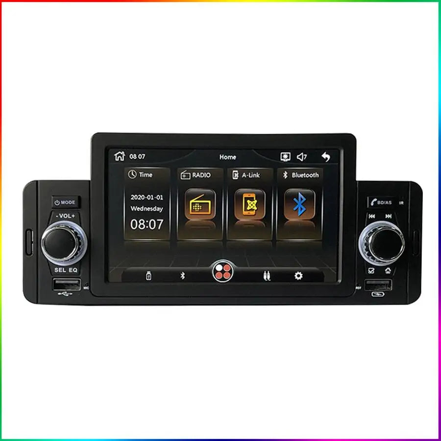5" Touch Screen Single 1 Din Vintage Car Dash Radio Stereo Bluetooth MP5 Player