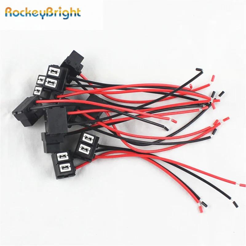 Rockeybright h7 plug ceramic socket adapter h7 led bulb car wire extention cable h7 lamp c