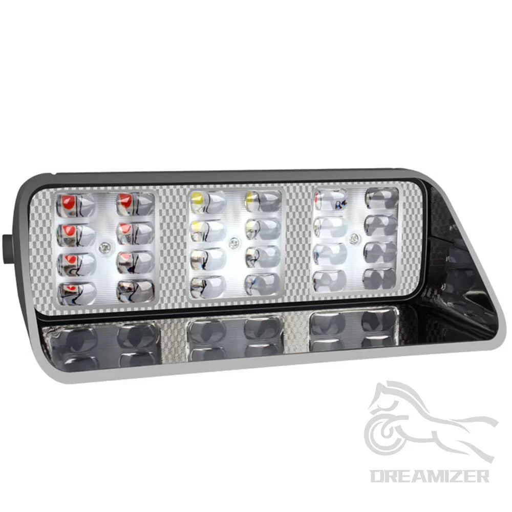 12V 24 LED Strobe Signal Emergency Windshield Warning Beacon Lights Red Blue White Car Strobe Li - Automotive LED Light