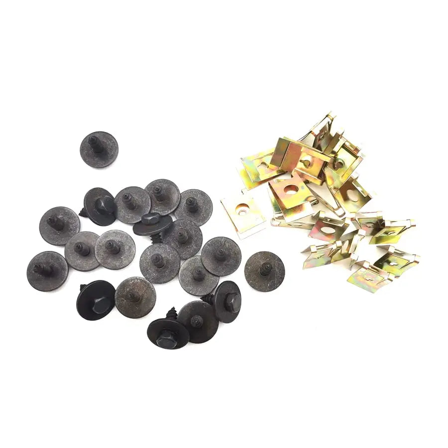 Car Fender Bumper Body Panel Trim Hex Bolts U Clips Fasteners Kit For BMW
