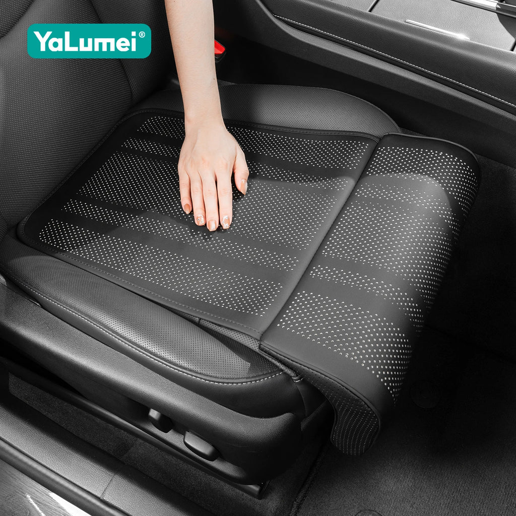 Car Seat Extender Leg Cushion For Driver Leather Universal Leg Support Pillow Cover Memory Foam  - Automotive LED Light
