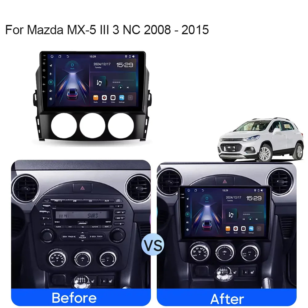 Android Car Radio For Mazda MX-5 III 3 NC 2008 - 2015 Multimidia Player Auto GPS Navigatio