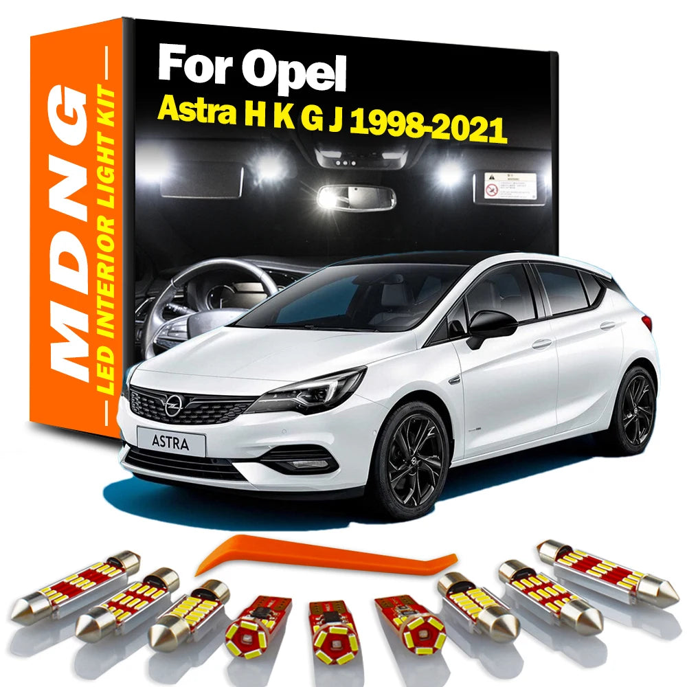 LED Interior Light Kit for Opel Astra H K G J - Canbus Error-Free Bulbs | AUTOKITSHOP