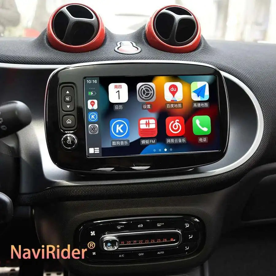 8inch Android 13 Screen Radio Car Multimedia Navigation GPS For Benz Smart 453 Fortwo 2014
