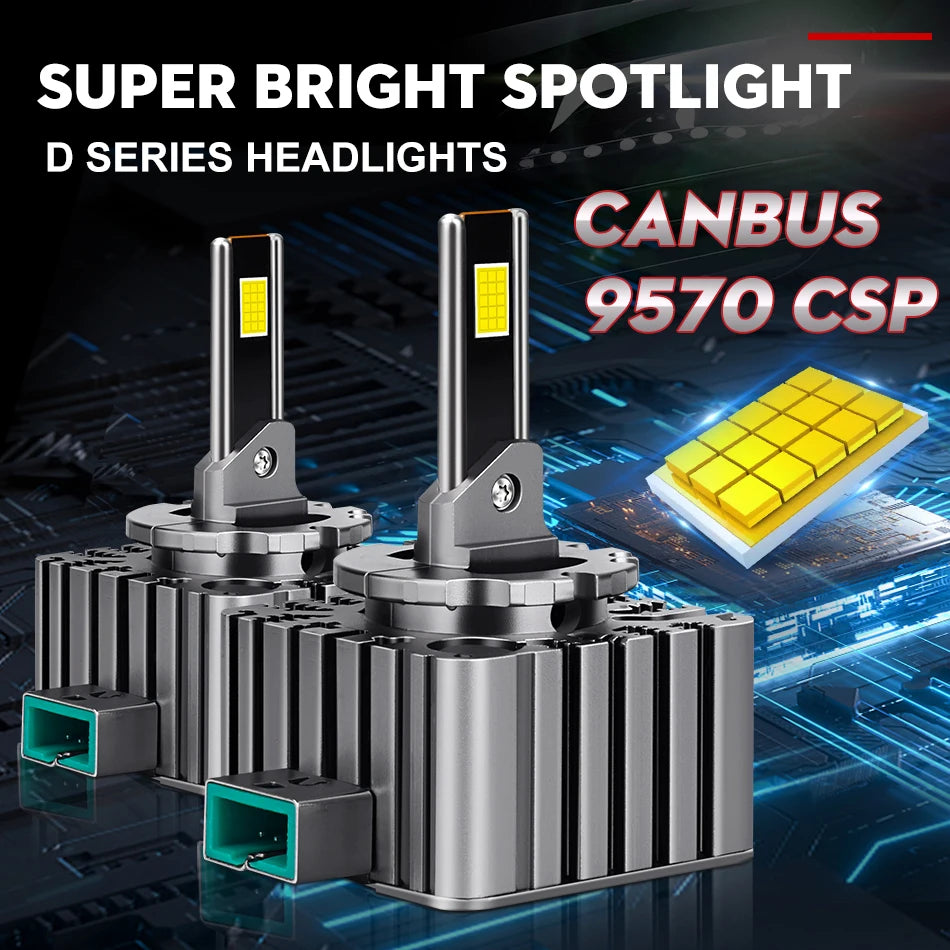 D SERIES D2S D3S D8S LED Headlight HID D2S D4S D2R D4R Plug&Play Car Turbo LED CSP Lamp Ca