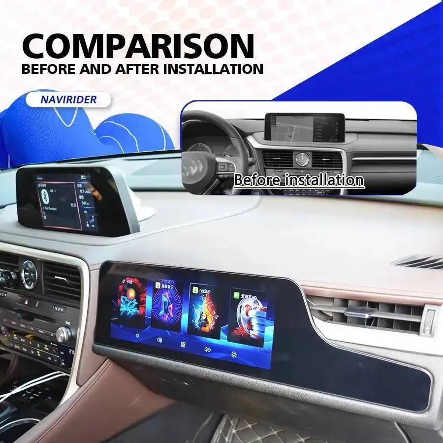 12.3“ Android15 Co-pilot Entertainment Screen For Lexus RX RX300 2016 - 2022 Car Multimedi | AUTOKITSHOP