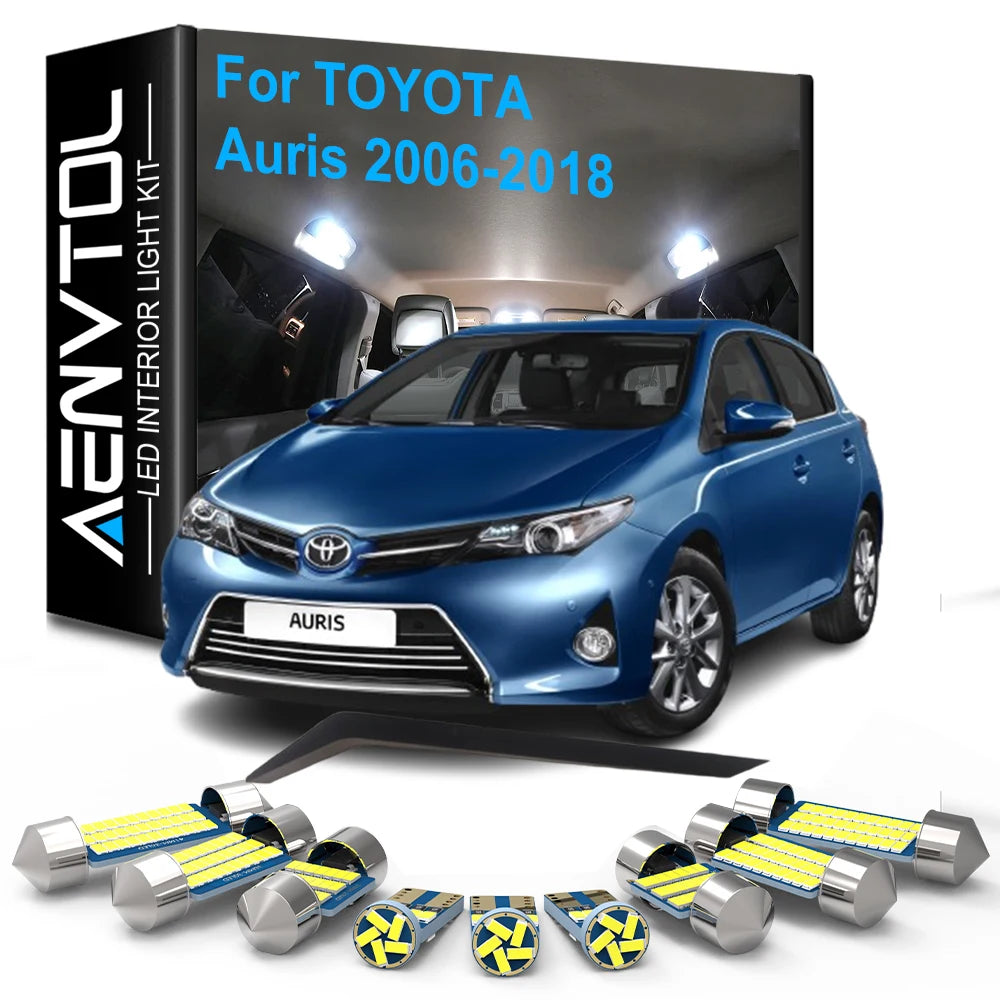 11-Piece LED Interior Light Kit for Toyota Auris E15 E18 MK2 MK1 2006-2018 - Canbus Dome Map Door Trunk Bulbs | AUTOK...