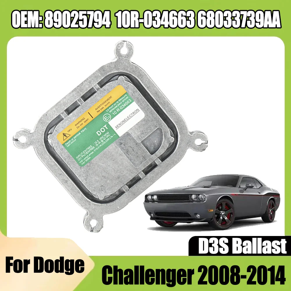 D3S Xenon Ballast Control Block OEM 89025794 10R-034663 68033739AA HID Xenon Headlight Bal