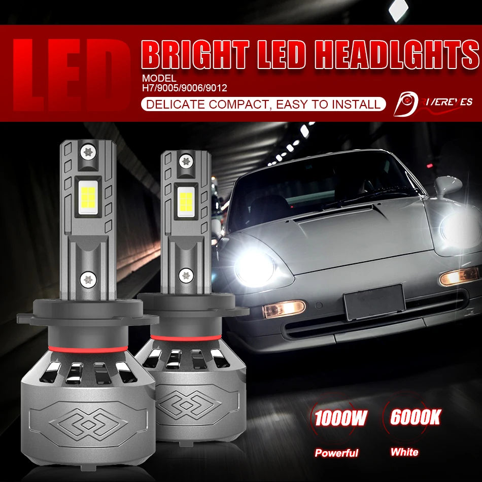 H1 H3 H4 H7 Led Headlights car Plug and Play High Power 3500W H11 H8 H9 HB3 HB4 9005 9006 9012 HIR2 Light Bulbs For Fog Lamps