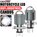 1/2Pcs CARLitek H4 LED Motorcycle Light Bulb LED Fisheye Lens 6500K White CSP Chip H4 Moto