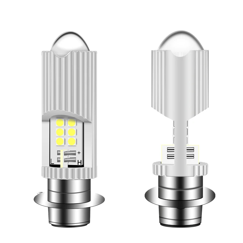 H4 LED Headlight Motorcycle 60W 4000LM Light Blubs BA20D H6 P15D LED Light 3570 CSP Fog He