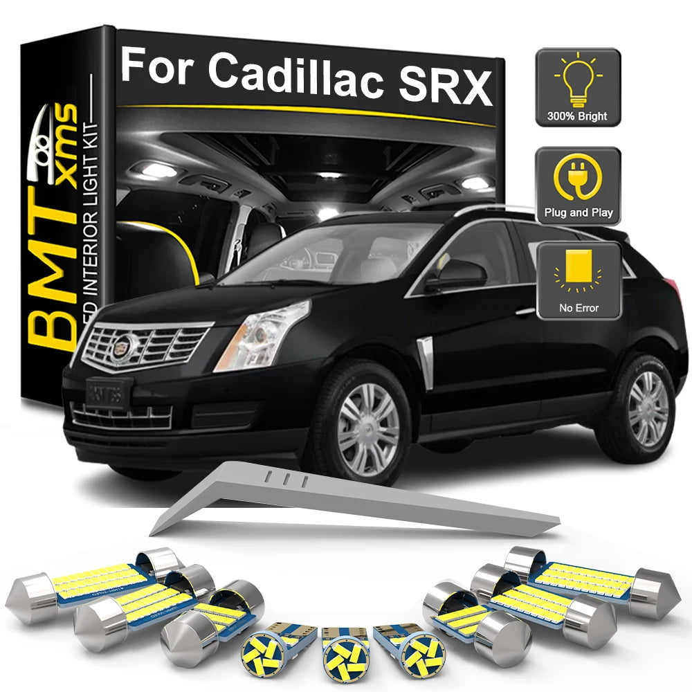 LED Interior Light Kit for Cadillac SRX 2004-2011 - Canbus Dome Map Door Trunk Bulbs | AUTOKITSHOP