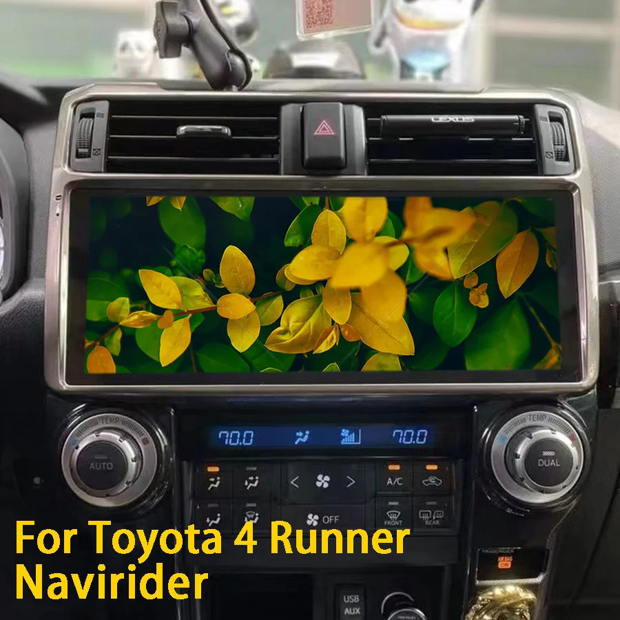 12.3 Inch Navirider Android 14 Car Stereo for Toyota 4 Runner 2009-2019 GPS Navigation Blu