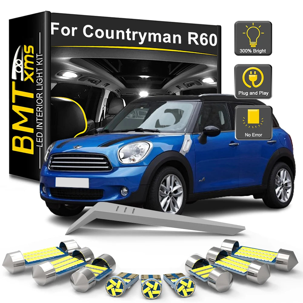 14-Piece LED Interior Light Kit for Mini R60 Countryman - Canbus Error-Free Bulbs | AUTOKITSHOP