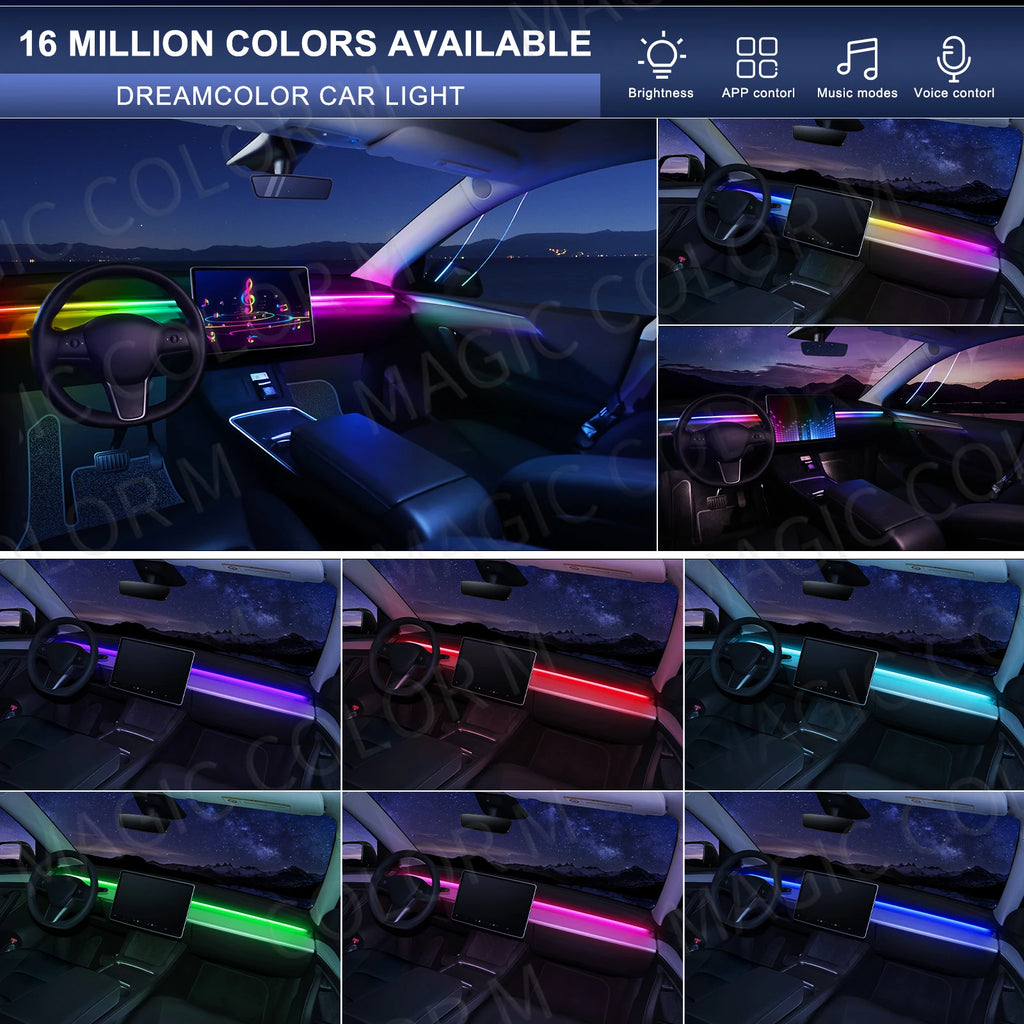 64 Color - Ambient Light - App Control - Car Interior Lighting | AUTOKITSHOP