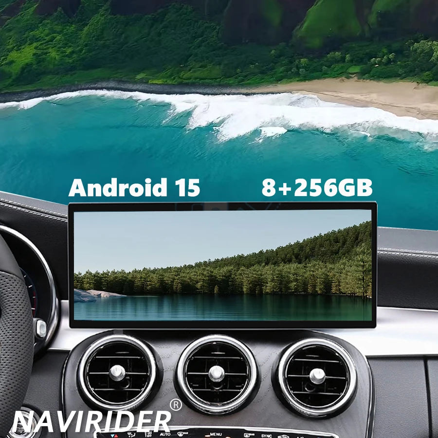GPS CarPlay 15.8''Auto Multimedia Video Player Built-in360 For Mercedes-Benz GLC GLE GLS C