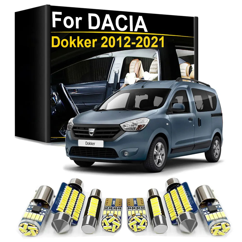 LED Interior Light Kit for Dacia Dokker K67 F67 - Canbus Error-Free Bulbs | AUTOKITSHOP