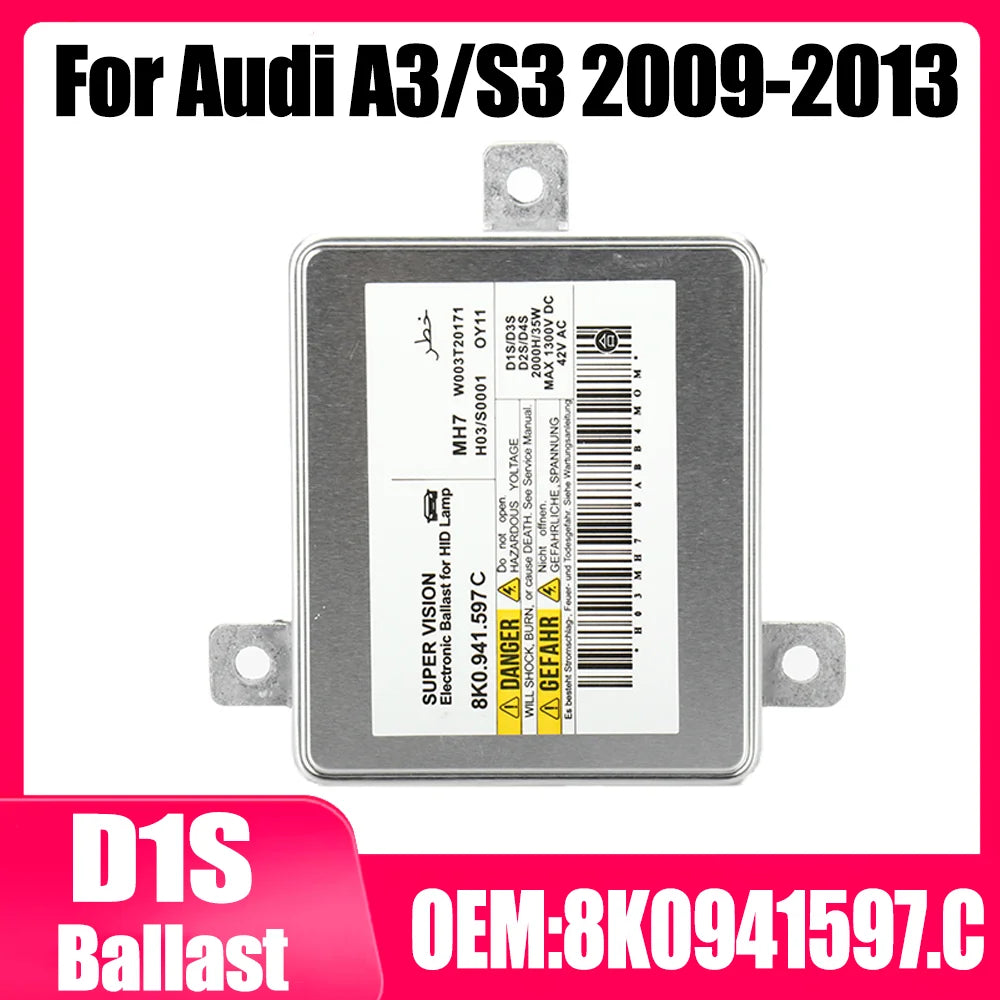 For Audi A3/S3 2009 2010 2011 2012 2013 D1S HID Xenon Headlight Ballast OEM 8K0941597.C Xe