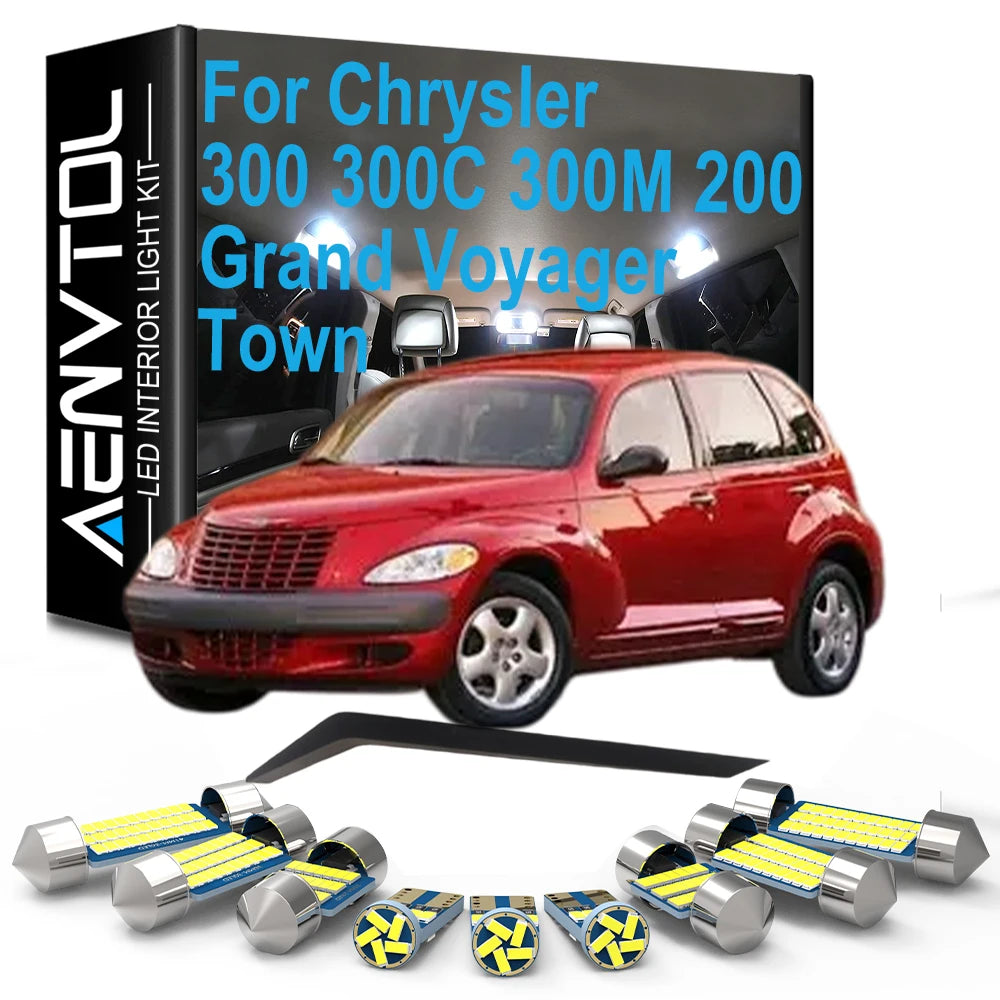 LED Interior Light Kit For Chrysler 300 300C 300M 200 Grand Voyager Town Country PT Cruise