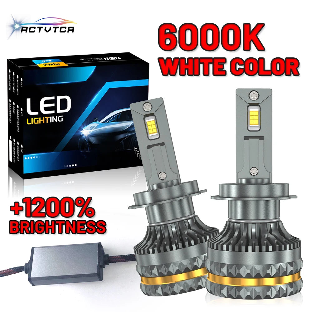 ACTVTCA H4 LED Headlight H7 H1 H11 H8 9005 HB3 9006 HB4 9012 HIR2 880 881 H27 9007 9008 H1