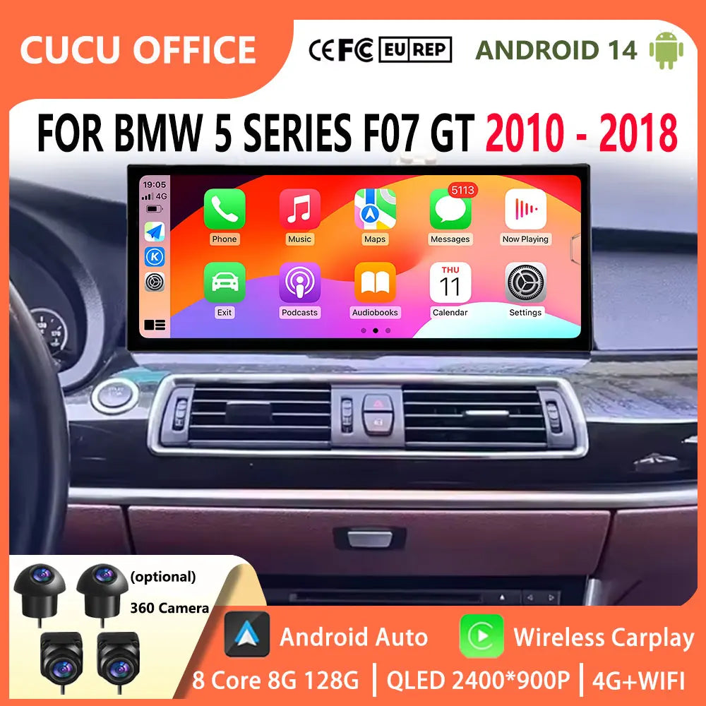 For BMW 5 Series F07 GT 2010 2011 2012-2018 CIC NBT System Car Video Multimedia Player Car | AUTOKITSHOP
