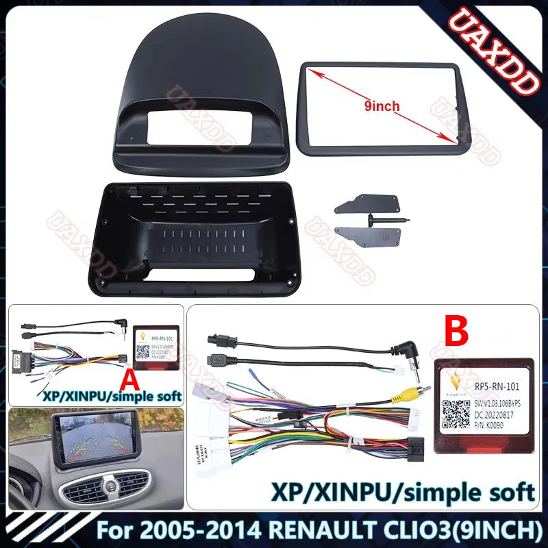 For 2005-2014 RENAULT CLIO3 9INCH Car CD Radio Android DVD Stereo Audio Screen Multimedia