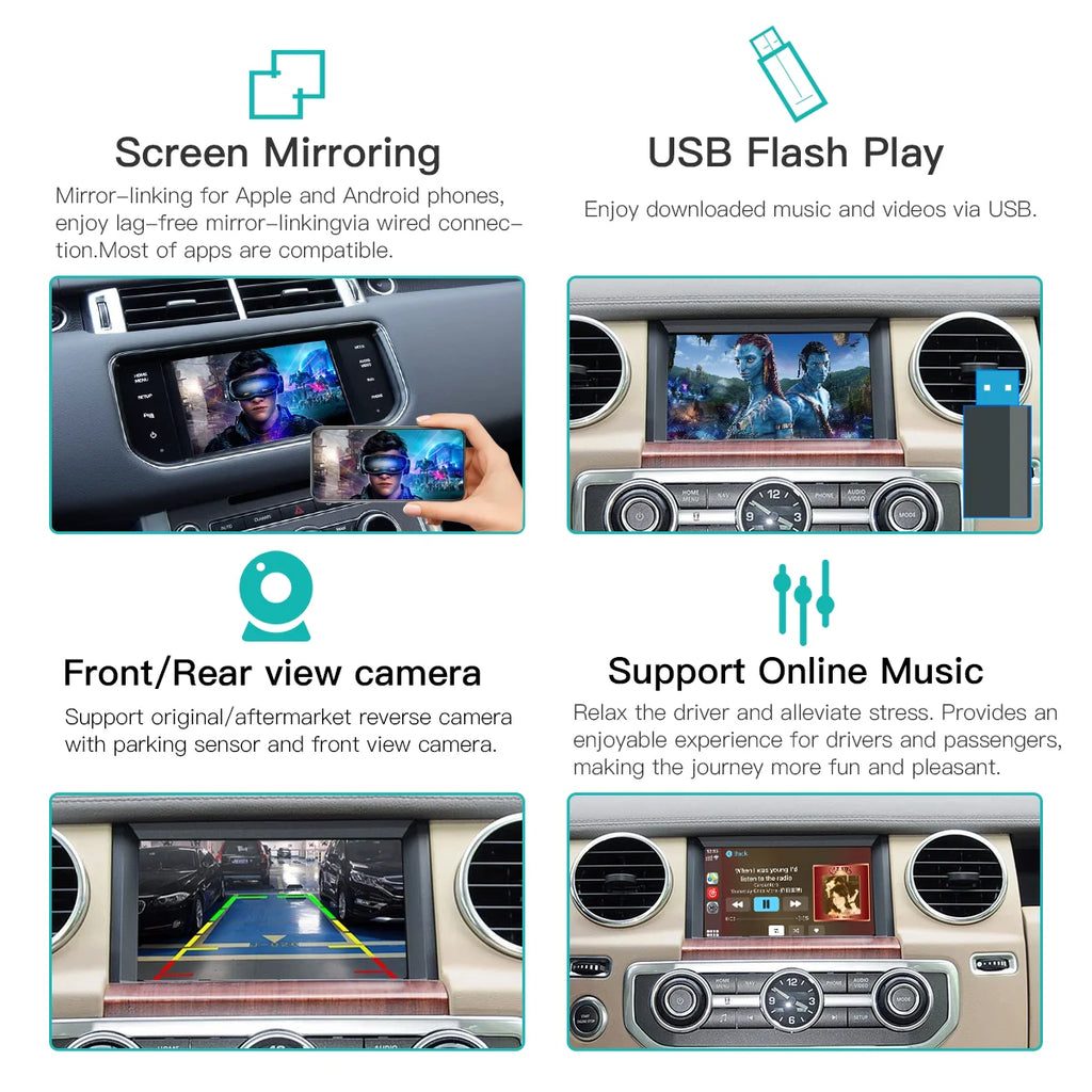 Autoabc Wireless Carplay Android Auto For Land Rover Jaguar Bosch Discovery4 Evoque Freela | AUTOKITSHOP