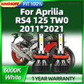 120W H11 6000K Bright White Motorcycle LED Bulbs Headlight For Aprilia RS4 125 TW0 2011 20