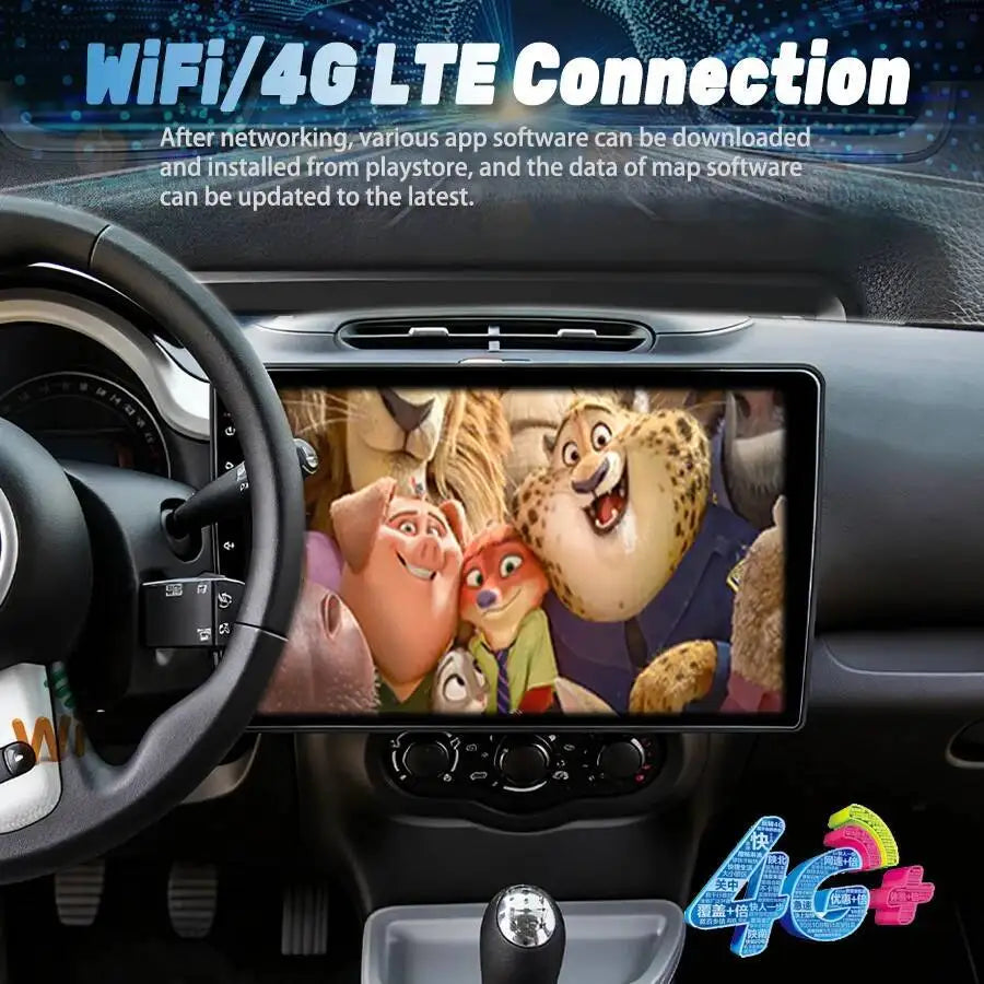 Car Multimedia Video Player Stereo DSP Navigation Stereo Carplay Bluetooth Android 15 Auto