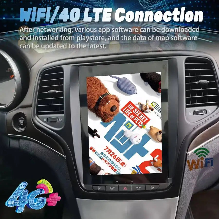 10.4inch Android For Jeep Grand Cherokee 2014-2017 Car Multimedia Video Player Auto Radio